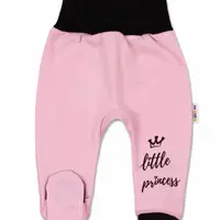 Baby Nellys Kojenecké polodupačky, růžové Little Princess