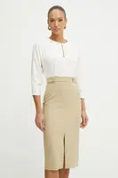 Šaty BOSS zelená barva, midi, 50531895