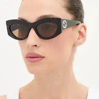 Sluneční brýle Gucci dámské, oranžová barva, GG1843S