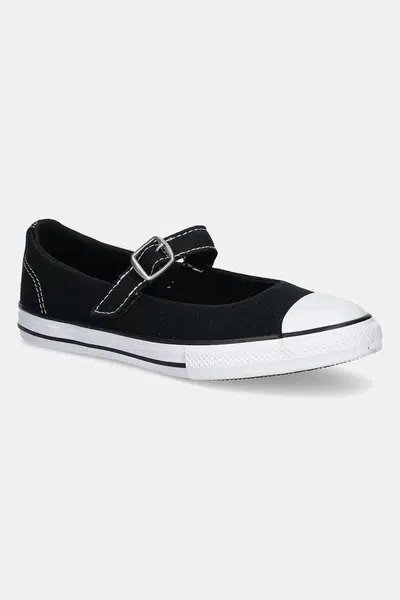 Dětské tenisky Converse Chuck Taylor All Star Dainty Mary Jane černá barva, A12729C