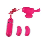 Lady Dreams Minivibrátor a návleky - Zoe Set pink
