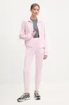 Tepláková souprava adidas Feelcozy růžová barva, JD4476