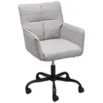 MID.YOU OTOČNÁ ŽIDLE, vzhled lnu, světle šedá