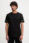 Bavlněné tričko Armani Exchange pánské, černá barva, s potiskem, XM001437 AF10356