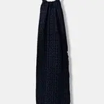 Šála BOSS Tadic_40*180 pánská, černá barva, vzorovaná, 50518661