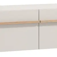 Závesný tv stolík zubair - béžová/dub artisan