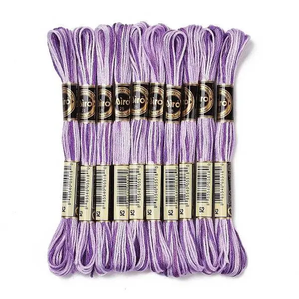 10 Skeins 6-Ply Polyester Embroidery Floss