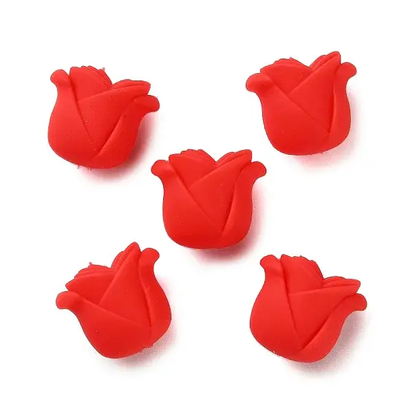 Rose Shape Silicone Beads