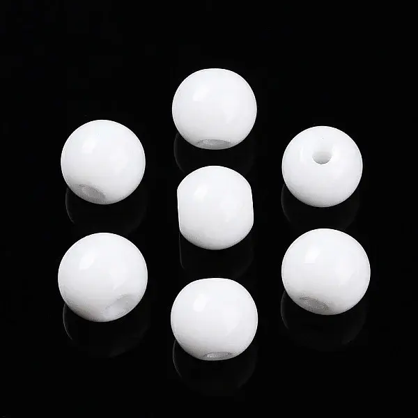 Opaque Solid Color Glass Beads