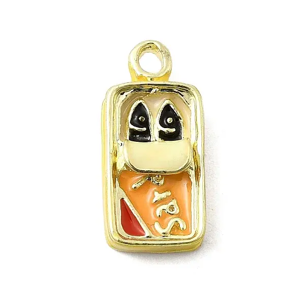 Food Theme Alloy Enamel Pendants