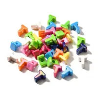 UV Plating Opaque Acrylic European Beads