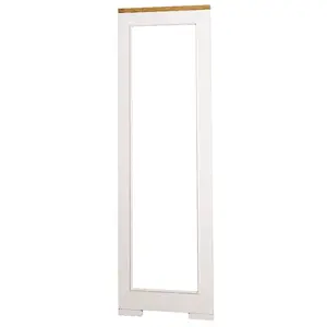 Vysoké zrkadlo brenna - biela/hnedá