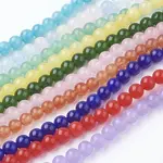 Natural White Jade Beads Strands