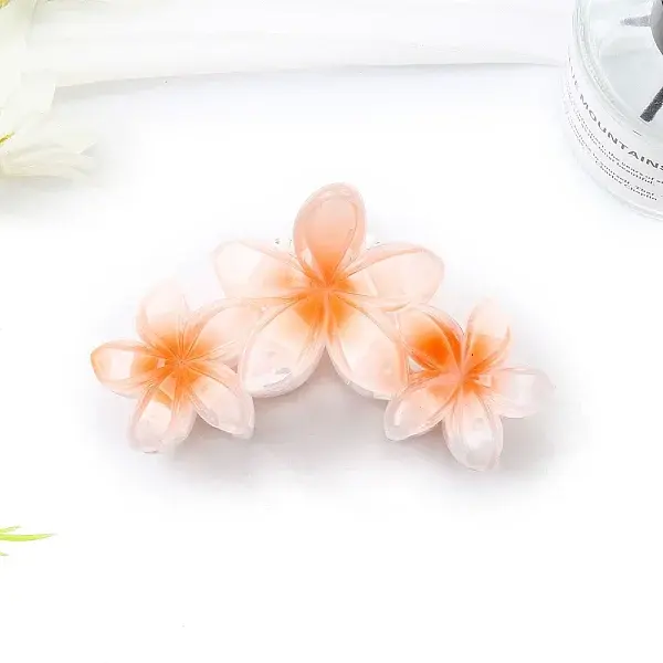 Flower Plastic Claw Hair Clips