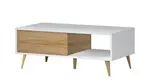 Konferenční stolek stephano – bílá/ořech pacific