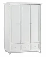 Kombinovaná šatní skříň 3d s osvětlením luxor - bílá