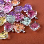 Heart Alloy Glass Pendants