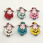2-Hole Printed Wooden Buttons