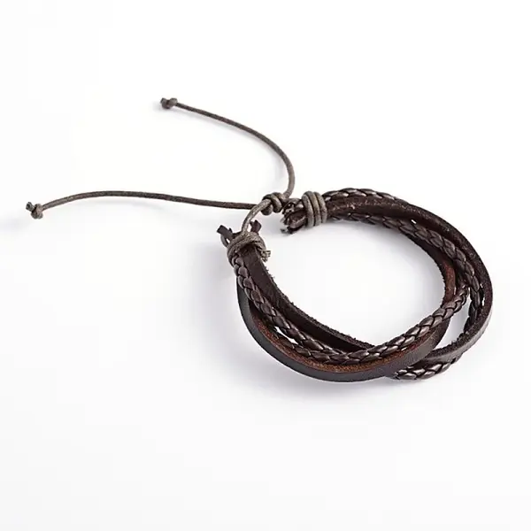 Adjustable Leather Multi-Strand Bracelets