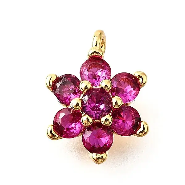 Brass Micro Pave Cubic Zirconia Pendants