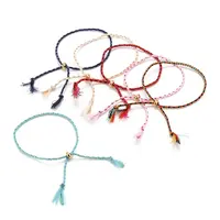 Adjustable Braided Cotton Cords Slider Bracelets Making