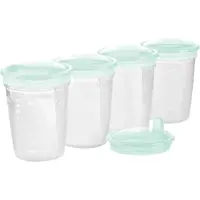 BabyOno Get Ready zásobníky k uchovávání pokrmů 4x200 ml