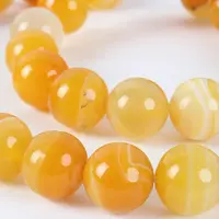 Natural Gemstone Agate Round Bead Strands