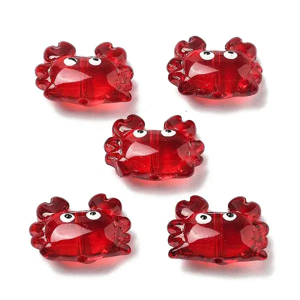 Transparent Glass Enamel Beads