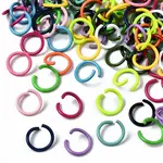 Spray Painted Iron Open Jump Rings