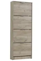 Výklopný botník 4-dvířkový vincent - dub šedý