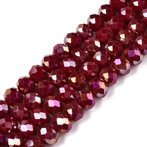 Electroplate Glass Beads Strands