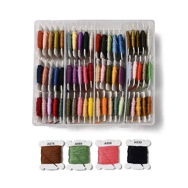 80 Cards 80 Colors 6-Ply Polyester Embroidery Floss