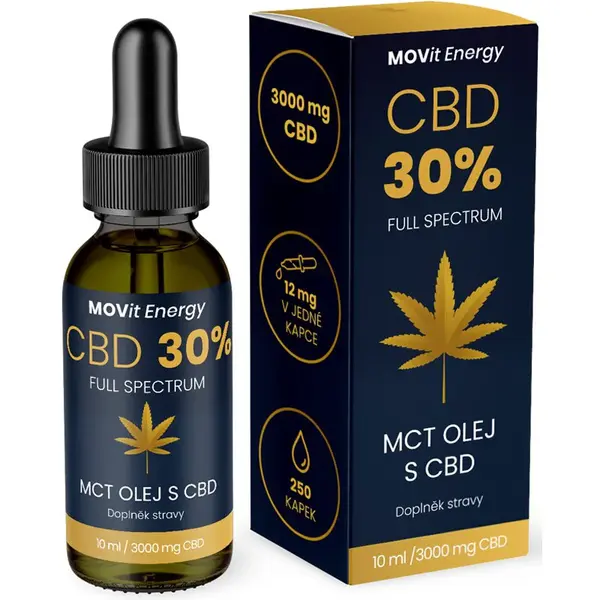 Movit Energy CBD 30% Full Spectrum MCT olej olej s CBD 10 ml