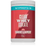 MyProtein Clear Whey Isolate syrovátkový proteinový hydrolyzát příchuť Cranberry & Raspberry 498 g