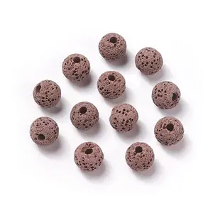 Unwaxed Natural Lava Rock Beads