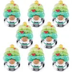Zinc Alloy & Resin Christmas Tree Shaped Toilet Tank Button