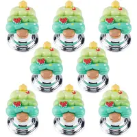 Zinc Alloy & Resin Christmas Tree Shaped Toilet Tank Button