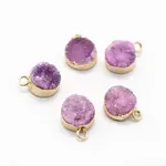 Natural Druzy Quartz Charms