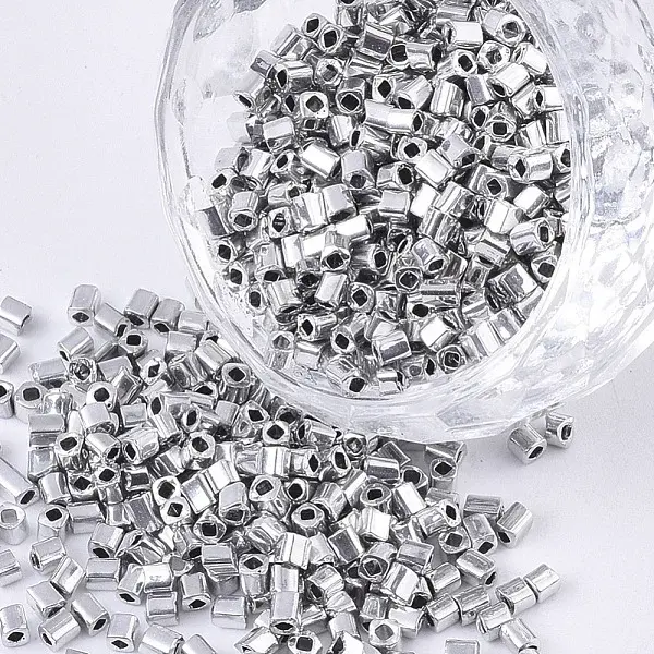 Electroplate 12/0 Glass Seed Beads