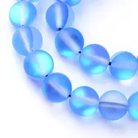 Synthetic Moonstone Beads Strands
