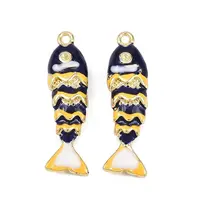 Alloy Enamel Pendant Rhinestone Settings