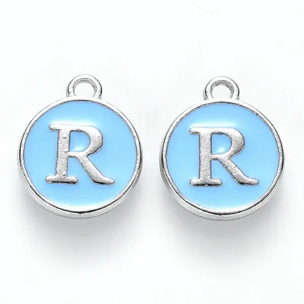 Platinum Plated Alloy Enamel Charms