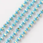 Brass Faceted Ball Chains