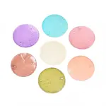 Spray Painted Natural Capiz Shell Disc Links Connector Charms