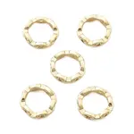 Brass Micro Pave Clear Cubic Zirconia Bead Frame