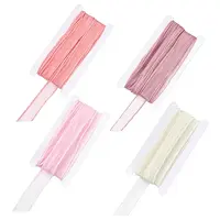4 Cards 4 Colors Polyester Chiffon Ribbon