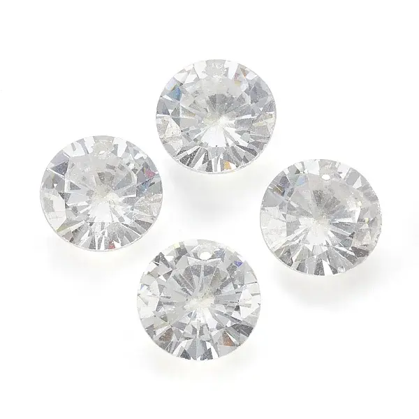 Cubic Zirconia Pointed Back Pendants