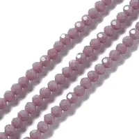 Faceted(32 Facets) Glass Beads Strands