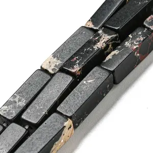 Synthetic Imperial Jasper Dyed Beads Strands