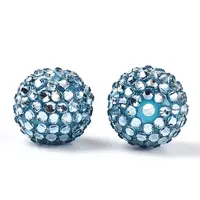 Transparent Resin Rhinestone Graduated Beads